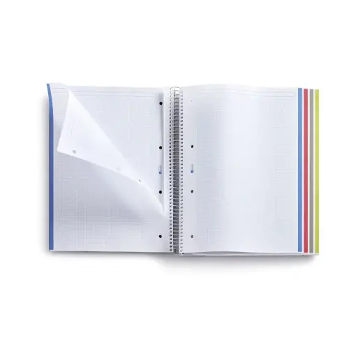 Notebook The Original Carton A4 Lign&eacute; 7mm 160feuil. 4coul. Grafit photo du produit