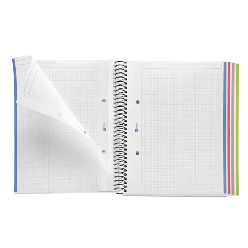 Notebook The Original Carton A5 Quadri. 5x5mm 160feuil. 4coul. Grafit photo du produit