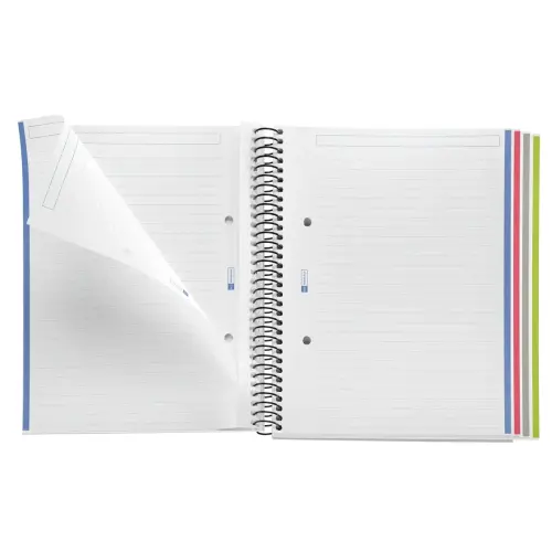 Notebook The Original Carton A5 Ligné 7mm 160feuil. 4coul. Grafit photo du produit