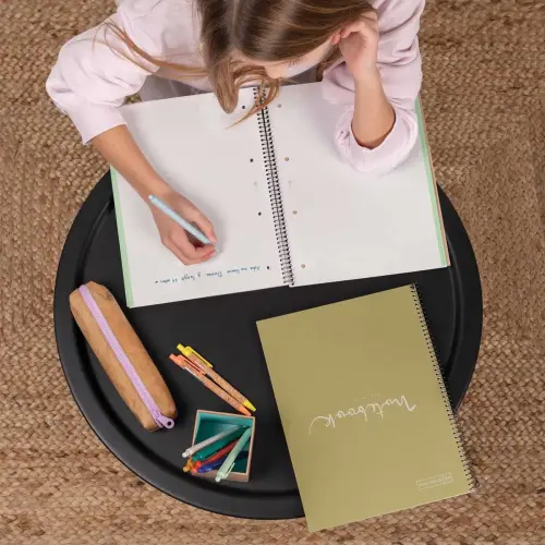 Notebook Eco Emotions Recyclé A4 Ligné 7 mm 80 feuilles Vert - Miquel Rius photo du produit