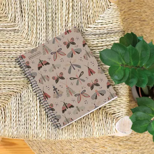 Notebook Eco Design Recyclé A4 Ligné 7 mm 80 feuilles Butterfly - Miquel Rius photo du produit