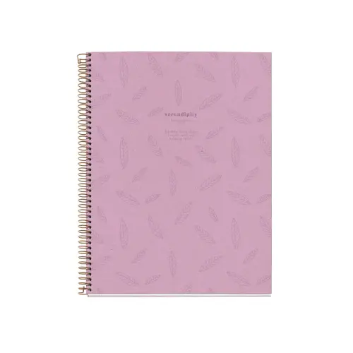 Notebook Lifestyle Rigide A4 Lign&eacute; 7mm 120feuil. 4coul. Serendipity photo du produit