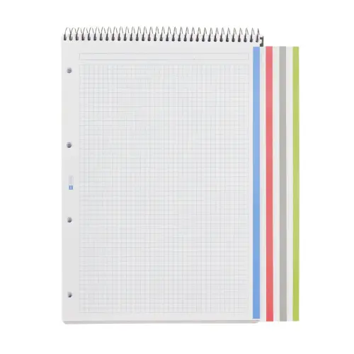 Notebook The Original Carton A4 Quadri. 5x5mm 120feuil. 4coul. Grafit photo du produit