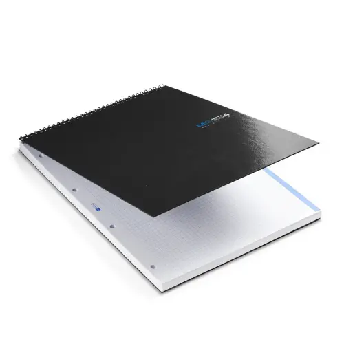Notebook The Original Carton A4 Quadri. 5x5mm 120feuil. 4coul. Grafit photo du produit
