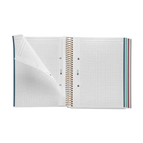 Notebook Lifestyle Rigide A5 Quadrillé 5 x 5 mm 120 feuilles 4 couleurs Constell - Miquel Rius photo du produit