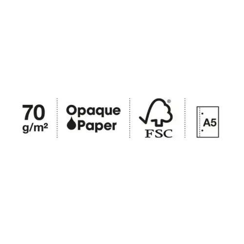 Notebook Lifestyle Rigide A5 Quadrillé 5 x 5 mm 120 feuilles 4 couleurs Constell - Miquel Rius photo du produit