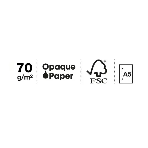 Notebook Lifestyle Rigide A5 Quadrillé 5 x 5 mm 120 feuilles 4 couleurs Zigzag - Miquel Rius photo du produit