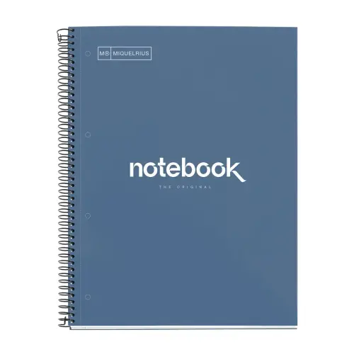 Notebook Emotions Rigide A4 Lign&eacute; 7mm 80feuil. Marine photo du produit