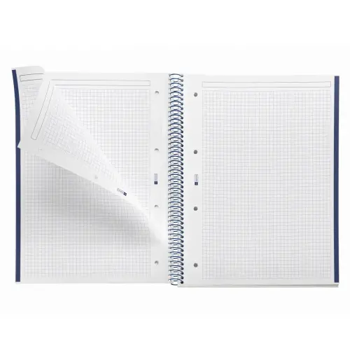 Notebook Emotions Souple A4 Quadrillé 5 x 5 mm 80 feuilles Marine - Miquel Rius photo du produit