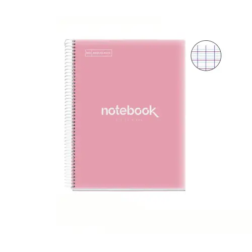 Notebook Emotions Souple A4 Séyès 80feuil. Rose photo du produit