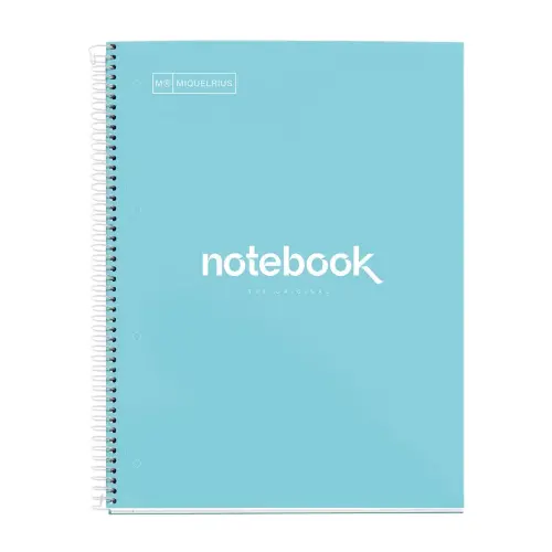 Notebook Emotions Rigide A4 Quadri. 5x5mm 120feuil. 5coul. Ciel photo du produit