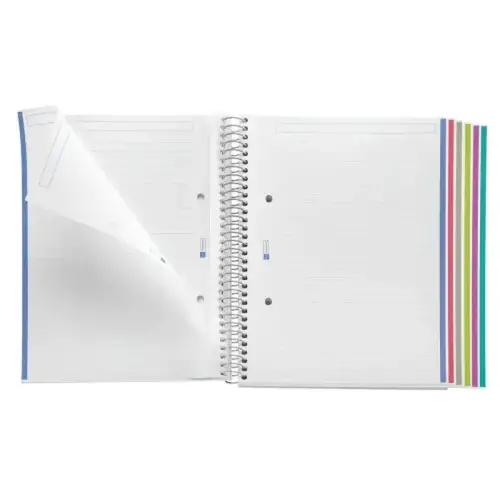 Notebook The Original Souple A5 Lign&eacute; 7mm 200feuil. 8coul. Rouge photo du produit