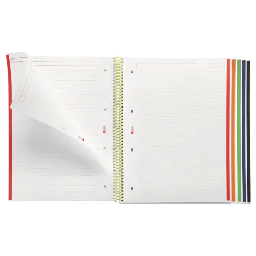 Notebook Emotions Souple A4 Lign&eacute; 7mm 120feuil. 5coul. Marine photo du produit