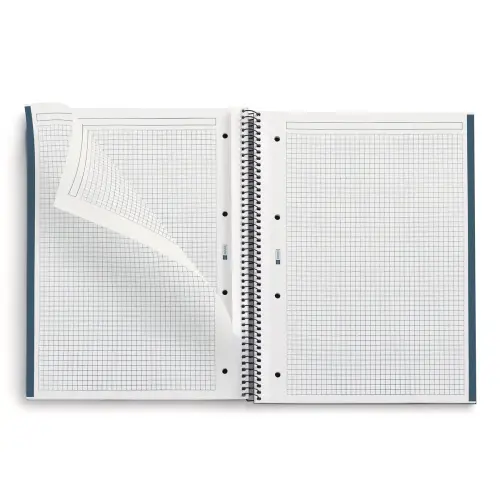 Notebook Eco Design Recycl&eacute; A4 Quadrill&eacute; 5 x 5 mm 80 feuilles Maps - Miquel Rius photo du produit