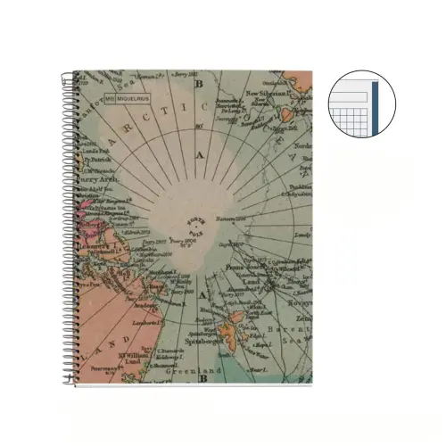 Notebook Eco Design Recycl&eacute; A5 Quadrill&eacute; 5 x 5 mm 80 feuilles Maps - Miquel Rius photo du produit