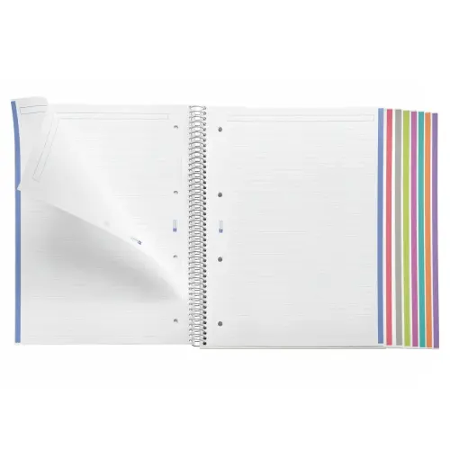 Notebook The Original Souple A4 Ligné 7mm 200feuil. 8coul. Bleu photo du produit