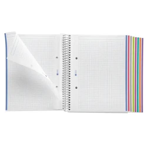 Notebook The Original Souple A5 Quadri. 5x5mm 200feuil. 8coul. Bleu photo du produit