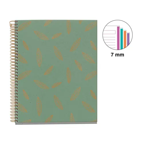 Notebook Lifestyle Rigide A5 Lign&eacute; 7 mm 120 feuilles 4 couleurs Feuilles - Miquel Rius photo du produit
