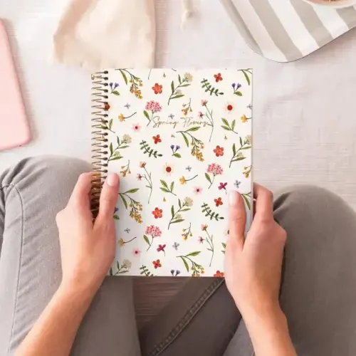 Notebook Lifestyle Rigide A5 Ligné 7mm 120feuil. 4coul. Crème photo du produit