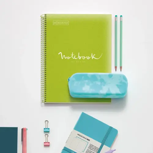 Notebook Emotions Souple A4 Ligné 7mm 120feuil.  5coul. Lime photo du produit