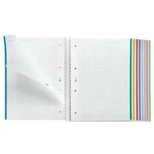 Notebook Emotions Souple A4 Quadri. 5x5mm 160feuil. 8coul. Ciel photo du produit