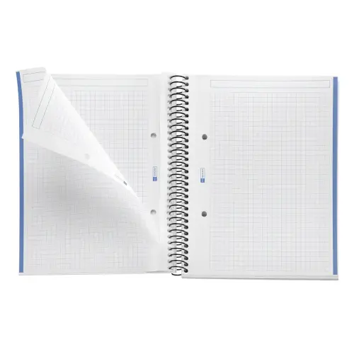 Notebook The Original Souple A5 Quadrillé 5 x 5 mm 80 feuilles Bleu - Miquel Rius photo du produit