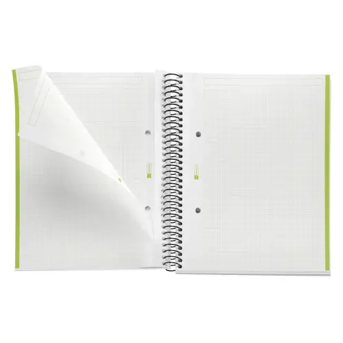 Notebook The Original Souple A5 Quadrillé 5 x 5 mm 80 feuilles Vert - Miquel Rius photo du produit