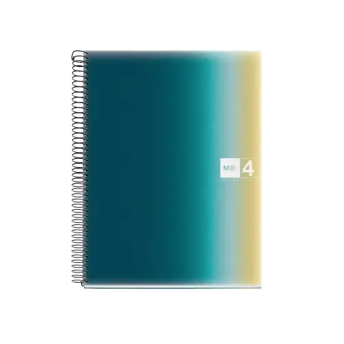 Cahier spirales souple - A4 - 5x5 - 120 pages - Coloris dégradé photo du produit