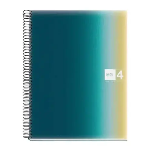 Notebook Aurora Souple A4 Lign&eacute; 7mm 120feuil. 4coul. Iceland photo du produit
