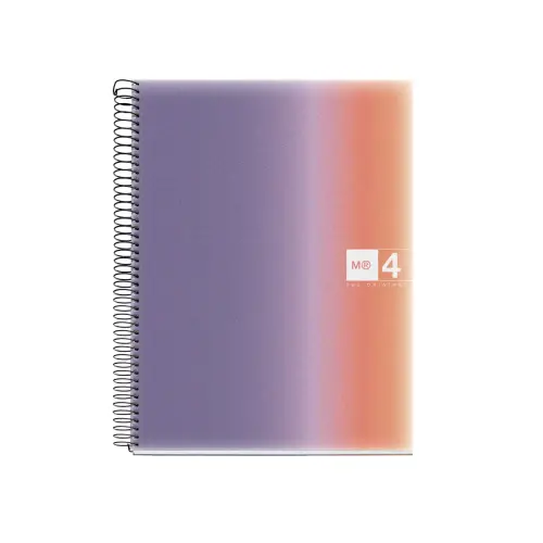 Notebook Aurora Souple A4 Quadrillé 5 x 5 mm 120 feuilles 4 couleurs Provence - Miquel Rius photo du produit
