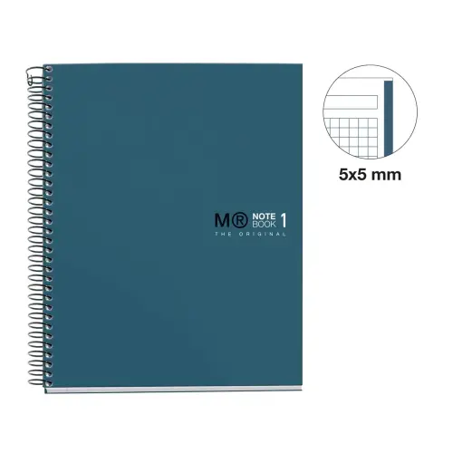 Notebook The Original Rigide A5 Quadri. 5x5mm 80feuil. Océan photo du produit