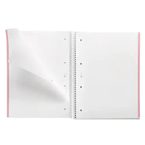 Notebook Emotions Rigide A4 Quadri. 5x5mm 80feuil. Rose photo du produit