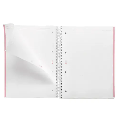 Notebook Emotions Rigide A4 Lign&eacute; 7mm 80feuil. Rose photo du produit