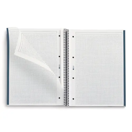 Notebook Be Eco Recycl&eacute; A4 Quadri. 5x5mm 80feuil. Saphir photo du produit