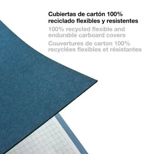 Notebook Be Eco Recyclé A5 Quadri. 5x5mm 80feuil. Saphir photo du produit