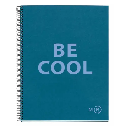Notebook Be Eco Recyclé A5 Quadrillé 5 x 5 mm 80 feuilles Saphir - Miquel Rius photo du produit