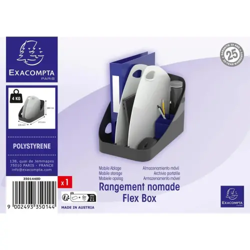 Flex Box Office Gris Lumiere/Noir photo du produit