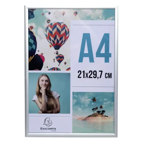 Cadre photo aluminium A4 - Exacompta photo du produit