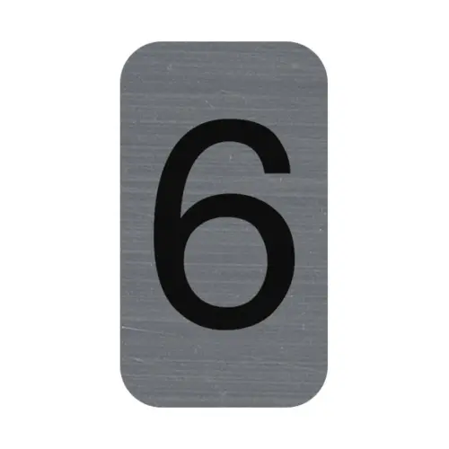 Plaque adhésive chiffre « 6 » - Exacompta photo du produit