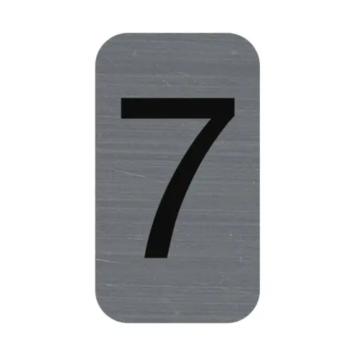 Plaque adhesive chiffre 7 photo du produit