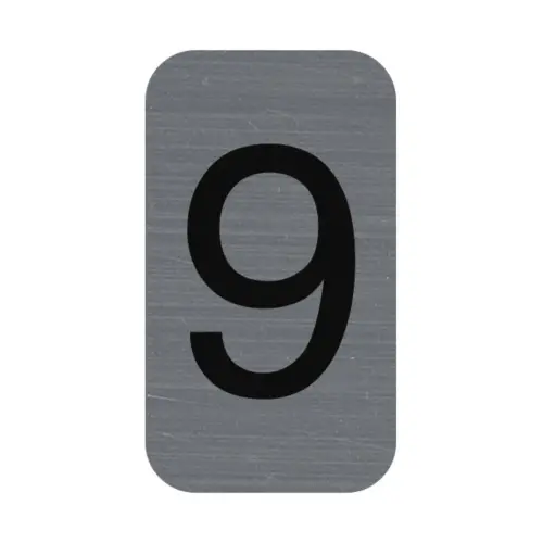 Plaque adhésive chiffre « 9 » - Exacompta photo du produit