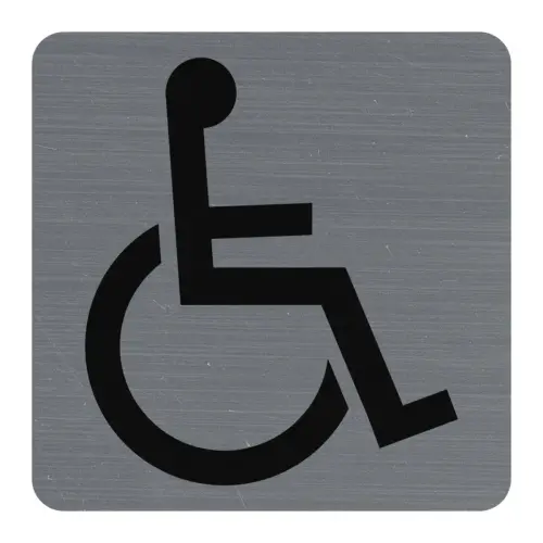Plaque adh&eacute;sive &laquo; Handicap&eacute;s &raquo; - Exacompta photo du produit