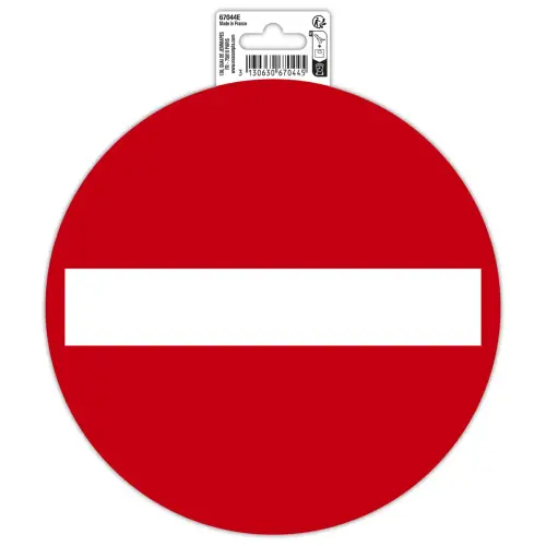 Panneau &laquo; Sens interdit &raquo; PVC - 20 cm - Exacompta photo du produit
