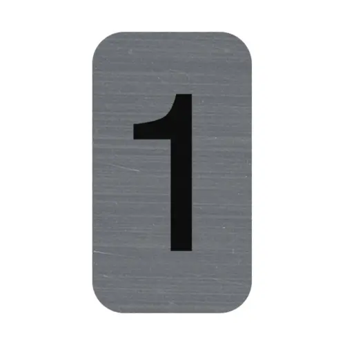 Plaque adh&eacute;sive chiffre &laquo; 1 &raquo; - Exacompta photo du produit