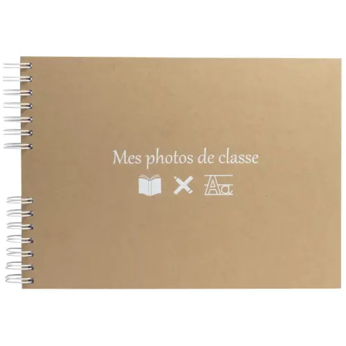 Album Photos de classe - Reliure spirales - 50 pages - 32 x 22 cm - Exacompta photo du produit