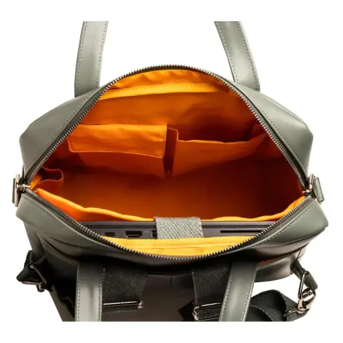 Sac a dos ordi. Exactive Cuir gris etain photo du produit