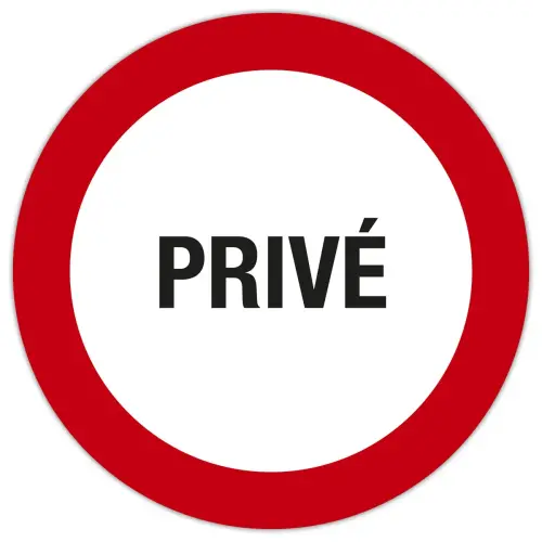 Panneau « Privé » - 20 cm FR - Exacompta photo du produit