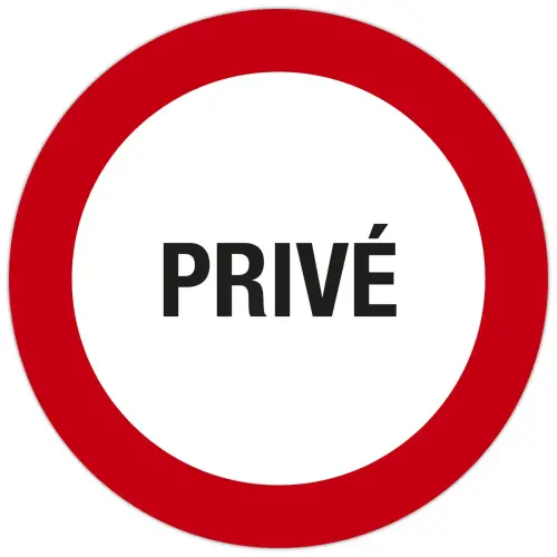 Panneau Prive 30 cm FR photo du produit