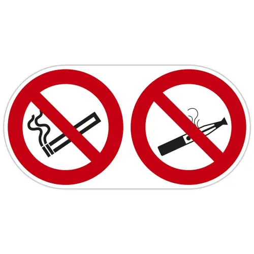 Panneau &laquo; Interdiction de vapoter et fumer &raquo; - Exacompta photo du produit