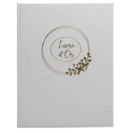 Livre d'or Ringflower - 27 x 22 cm - 100 pages - Blanc - Exacompta photo du produit